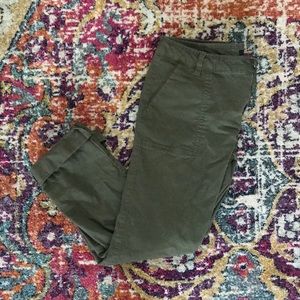 Tommy Hilfiger army/olive green ankle pants